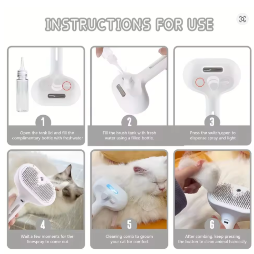 PetLuna Steam Brush